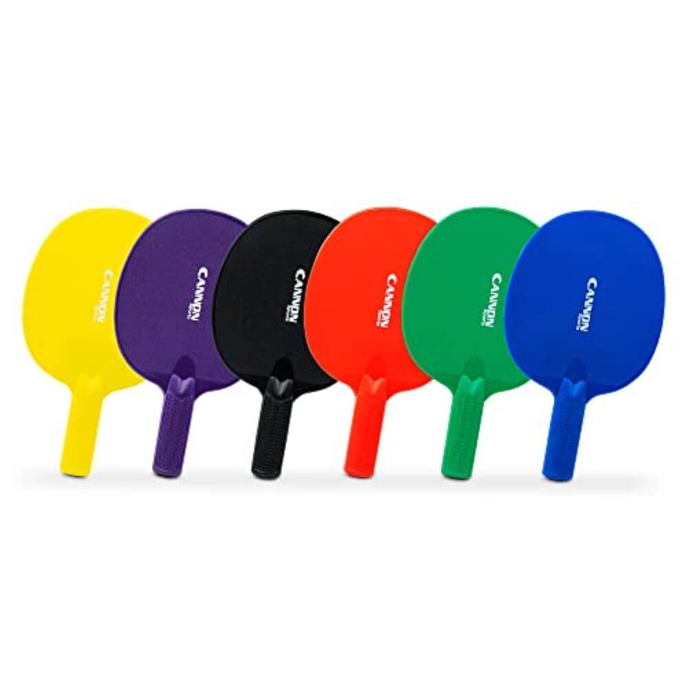 Table Tennis Paddles Unbreakable and Weather Resistant (Set of 6 Assorted Colors)