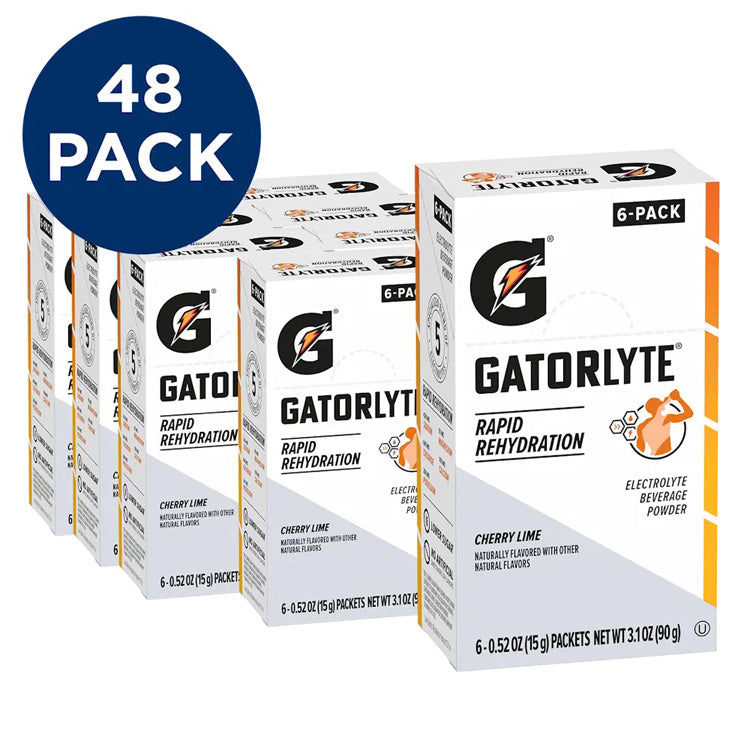 Gatorlyte Rapid Hydration Electrolyte Beverage Powder 48 Pack