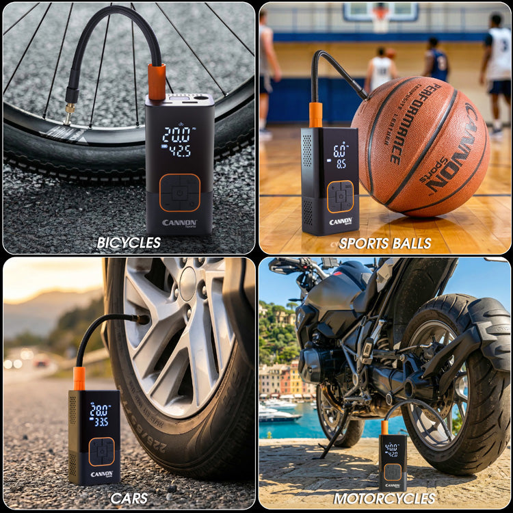 electric air compressor for bicycle tires Portable Air Compressor – Cannon Sports