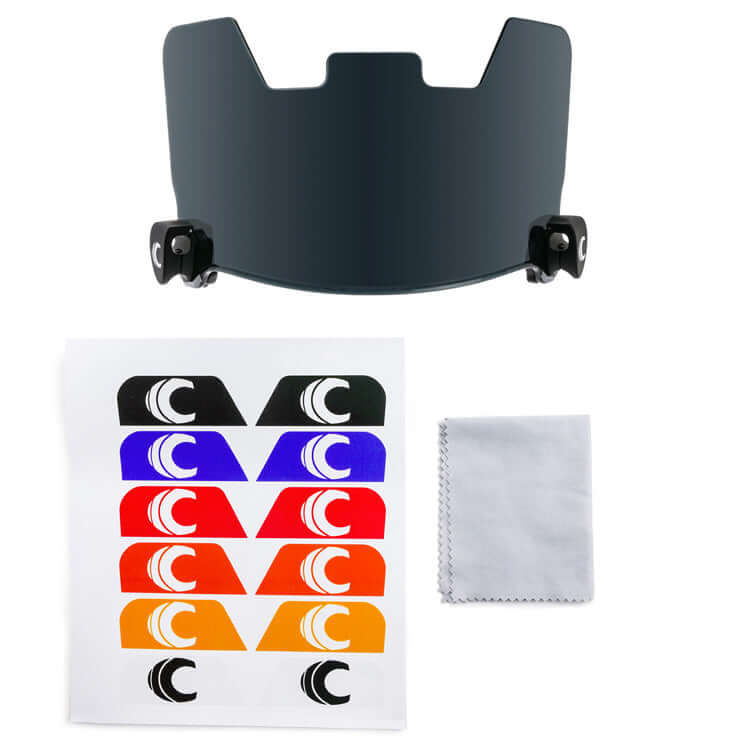 Football Visor, Fits Adult & Large Youth Football Helmets, Black