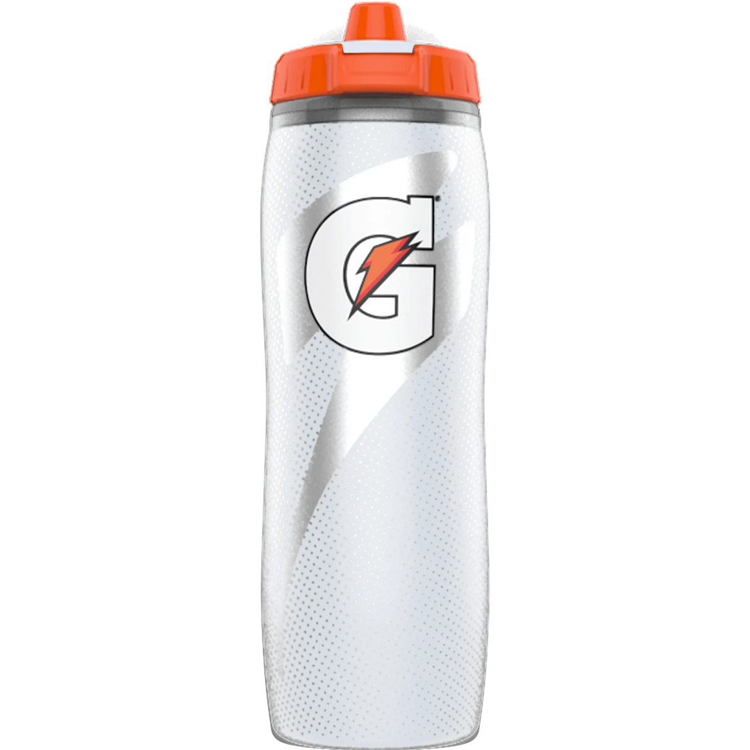 Gatorade White 30oz Insulated Squeeze Water Bottle