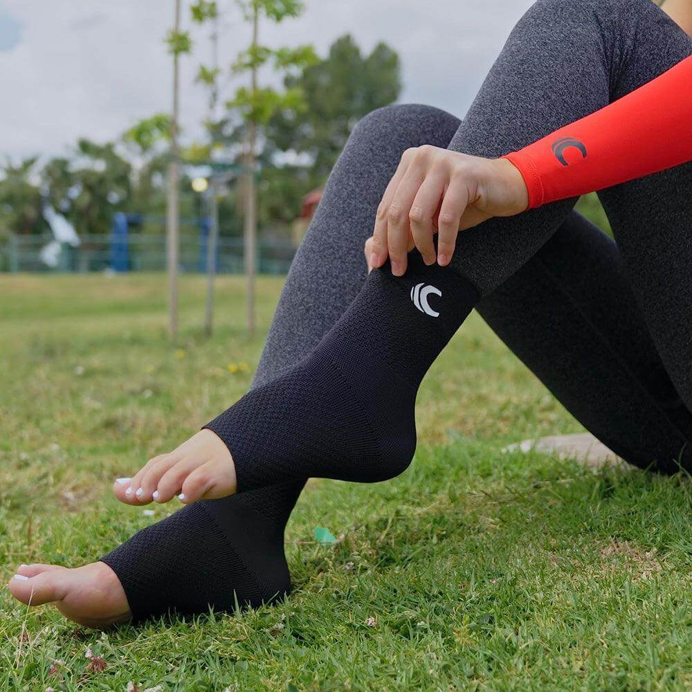 Cannon Sports Ankle Brace Compression Sleeve (Pair), Black - Cannon Sports