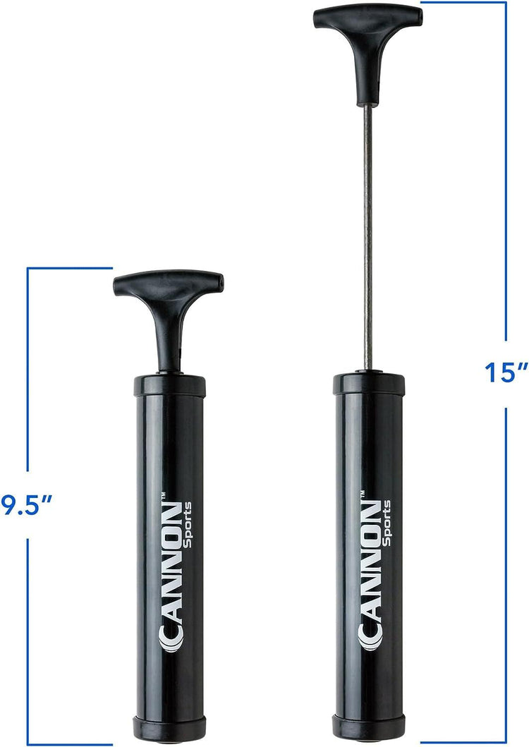 Cannon Sports Ball Pump Set with 7 Inflation Needles, Nozzle, and Extension Hose - Cannon Sports