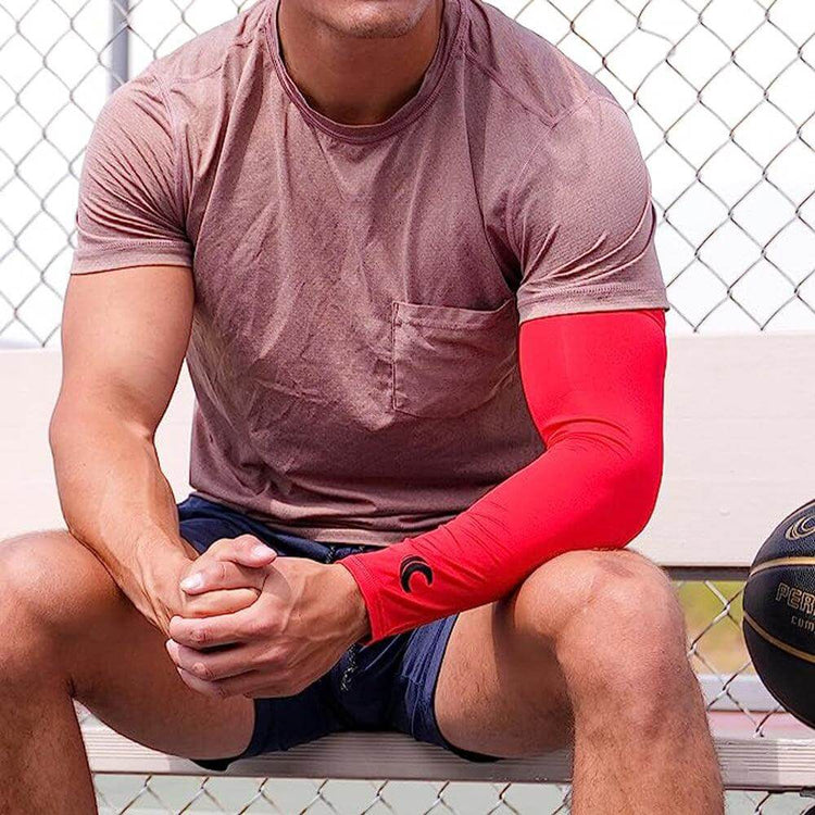 Cannon Sports Cooling Arm Sleeves (Pair), Red - Cannon Sports