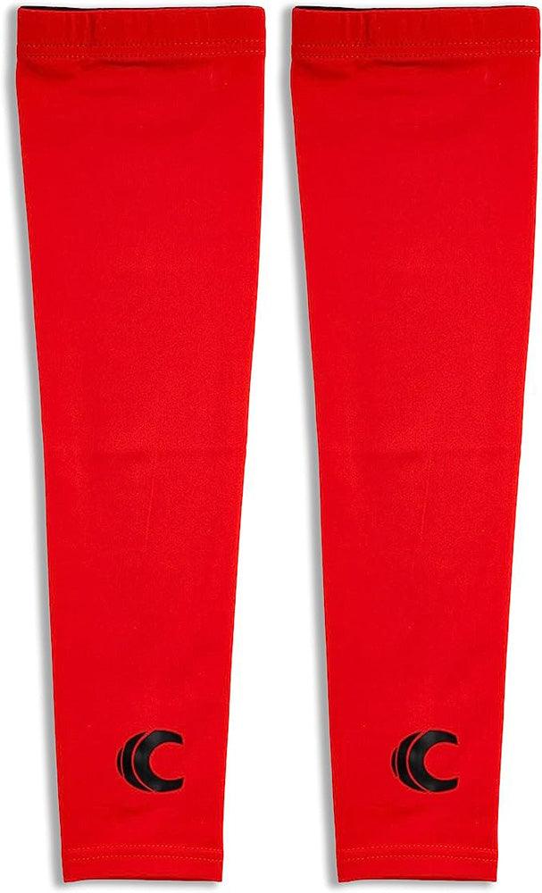 Cannon Sports Cooling Arm Sleeves (Pair), Red - Cannon Sports
