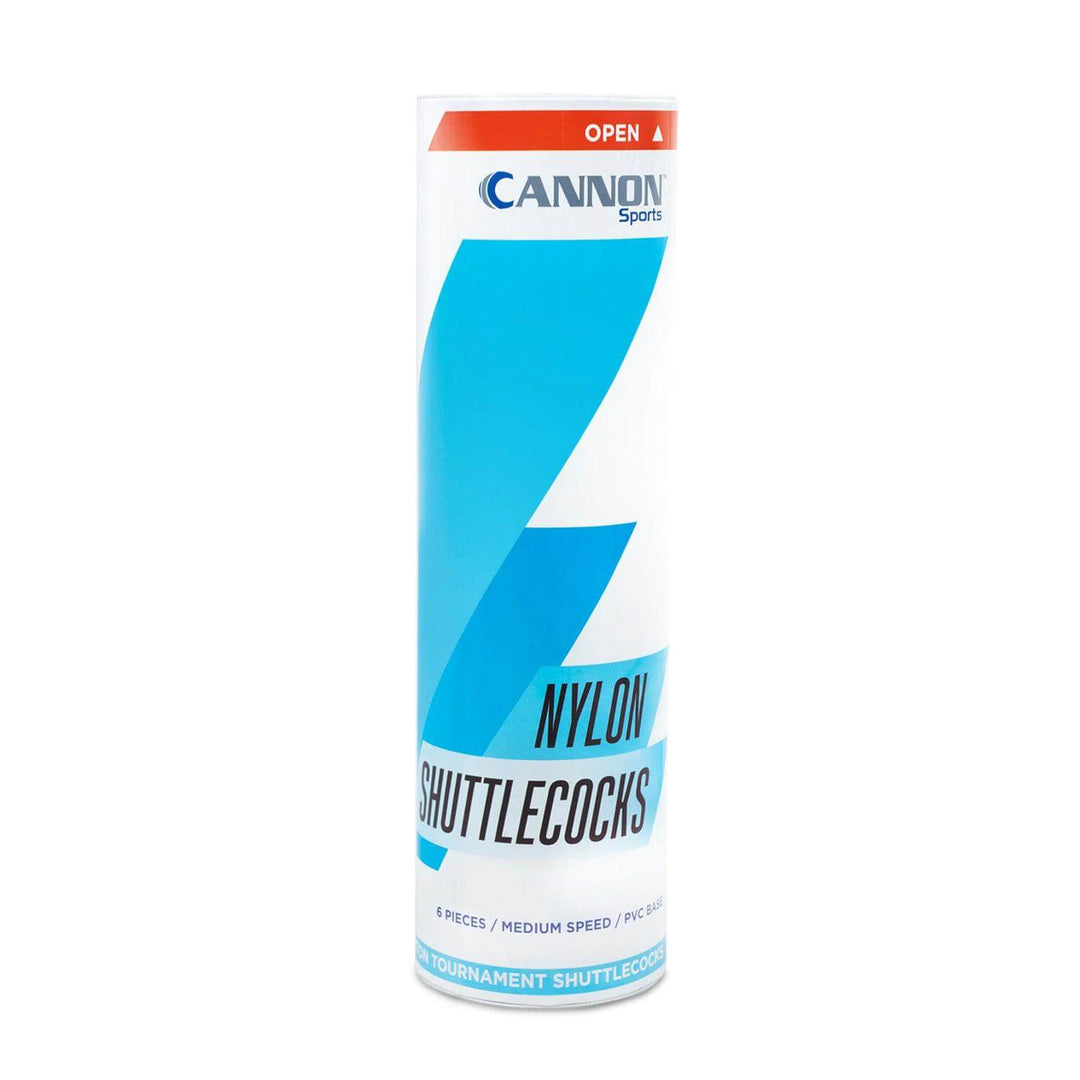Cannon Sports White Badminton Shuttlecocks with Nylon & PVC 6-pack - Cannon Sports