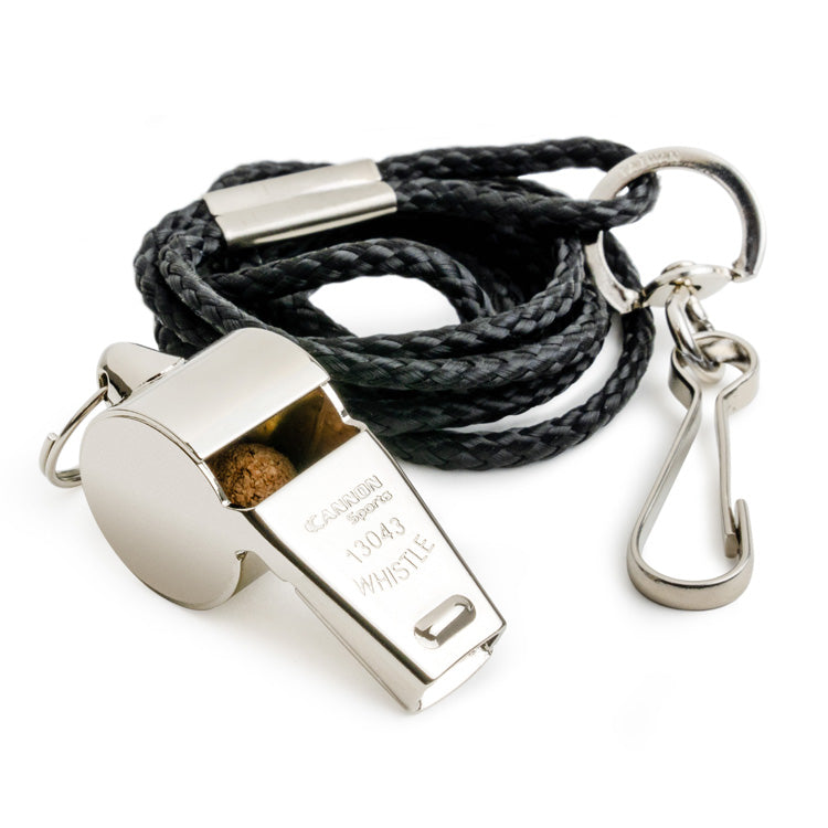 Metal Whistle with Lanyard, 2-Pack