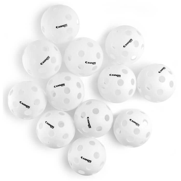 White Plastic Softballs Pack of 12