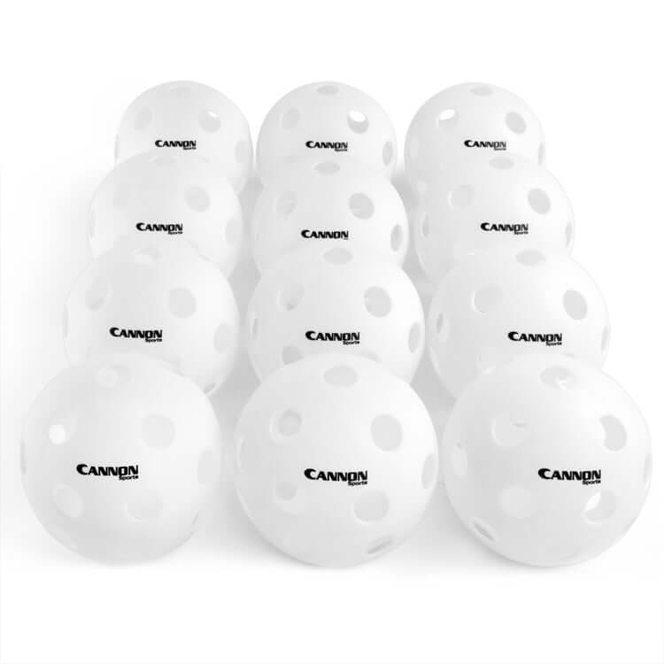 White Plastic Softballs Pack of 12