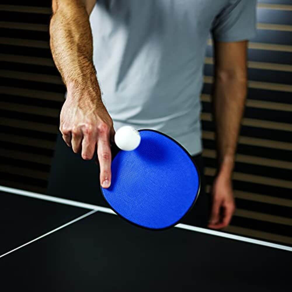 Table Tennis Paddles with Rubber Face (Set of 6 Assorted Colors)