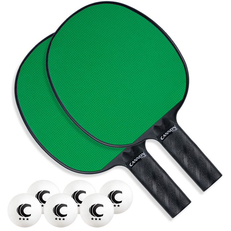 Table Tennis Paddle with Rubber Face Set - Thumbnail 3