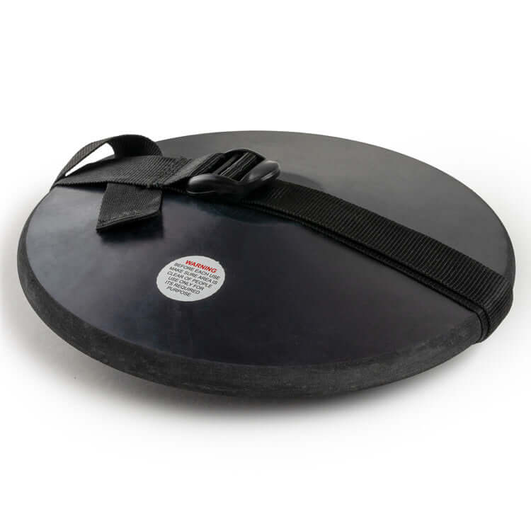 Black Rubber Discus with Adjustable Strap