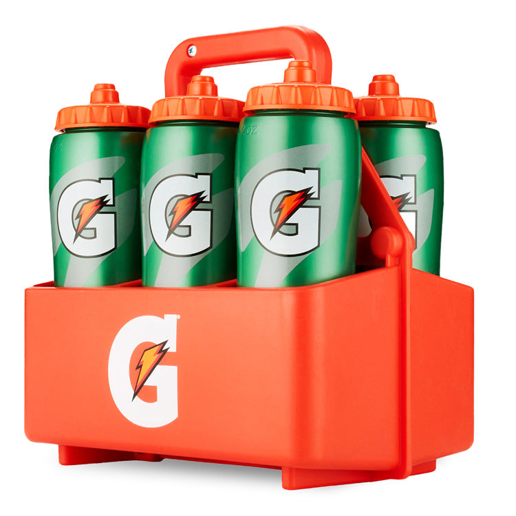 Gatorade 32oz Water Bottle, 6 Pack with Carrier