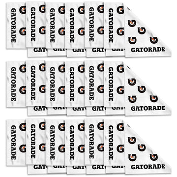 Serviette De Sport Gatorade Blanche – 24x40 Cm, Coton, Imprimée (occasion)
