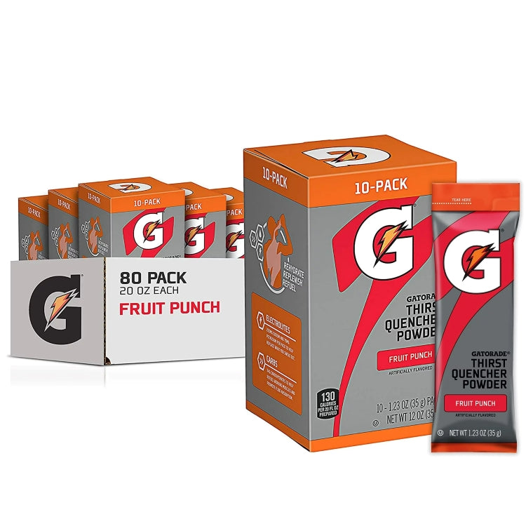 Gatorade Single Serve Powder 80 Pack