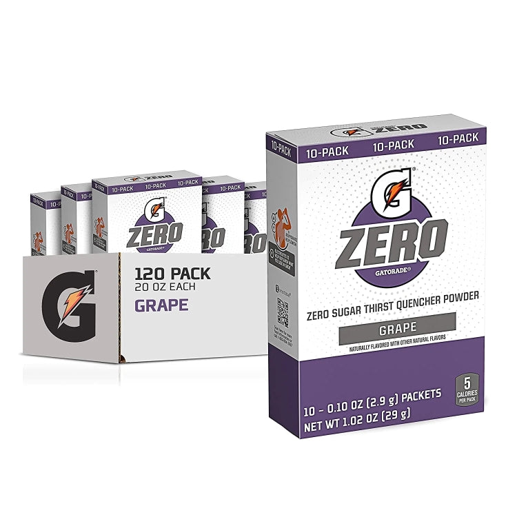 Gatorade Zero Single Serve Powder 120 Pack