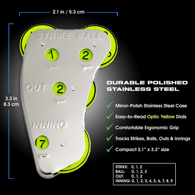 4 Wheel Stainless Steel Umpire Indicator