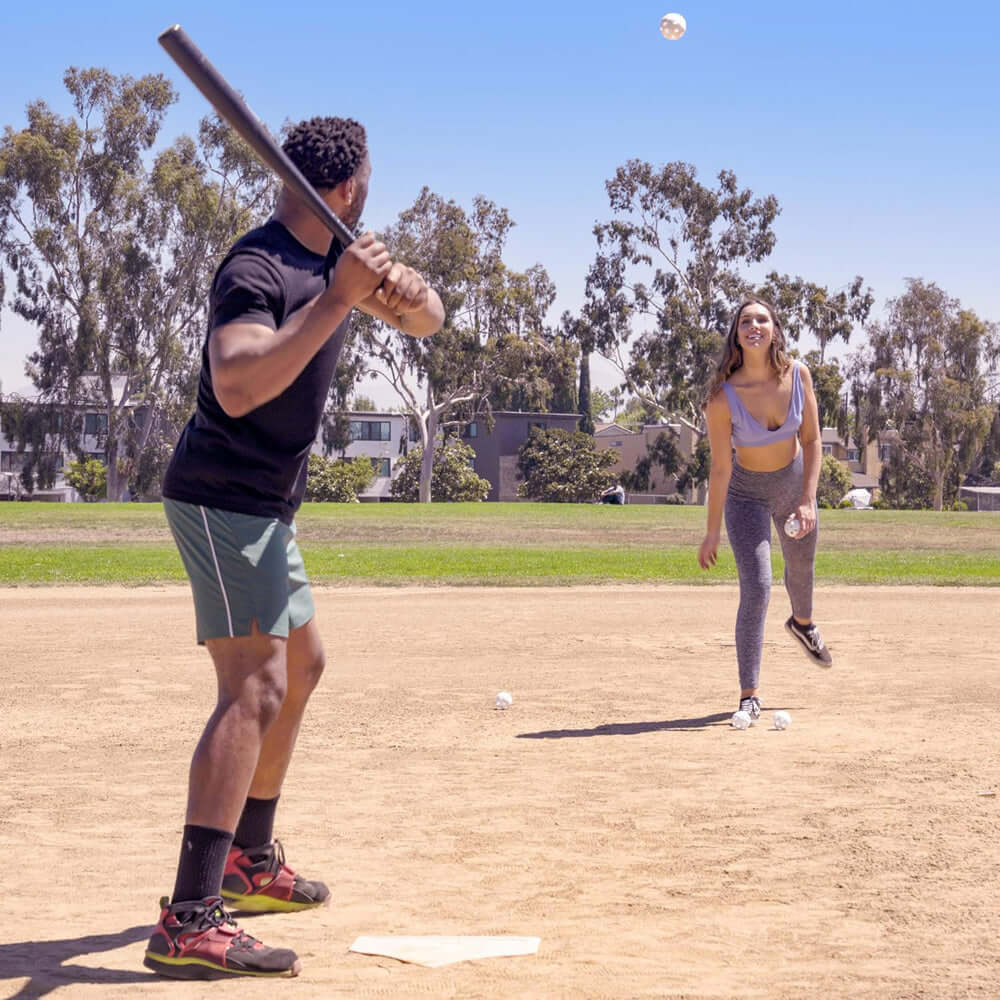 Plastic Baseball Bat and Ball Set with Bases