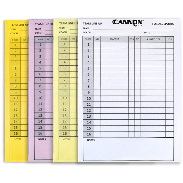 Cannon Sports Lineup Cards - Thumbnail 5