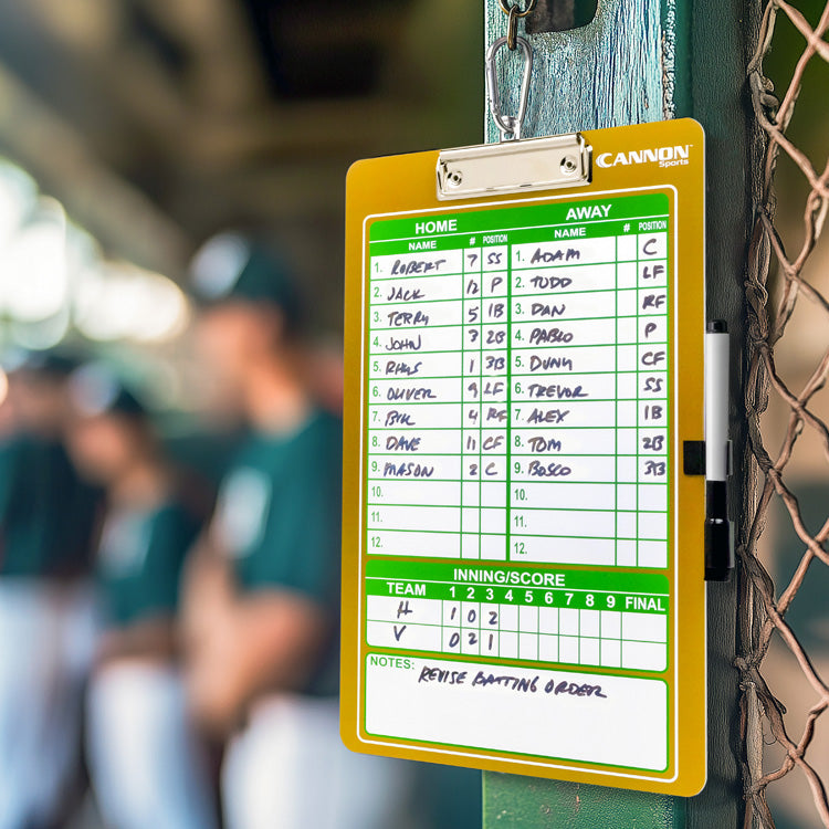 Baseball Dry Erase Coaches Board