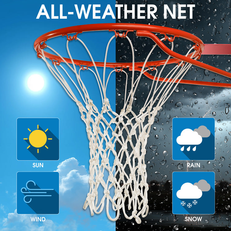 Anti-Whip Basketball Net (White)