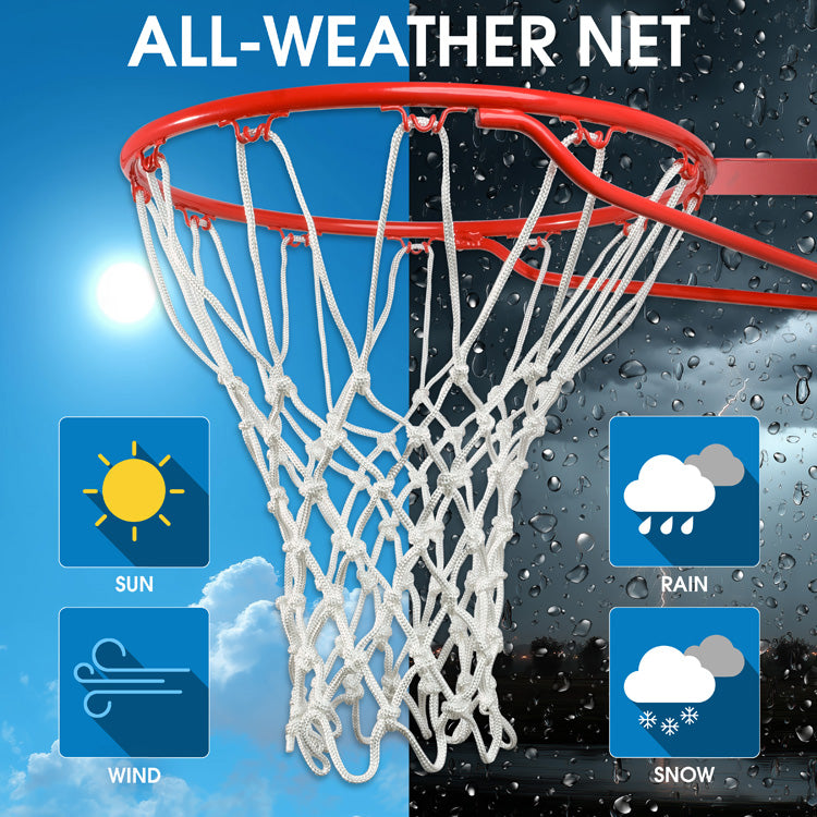 Pro Heavy Duty Basketball Net (White)