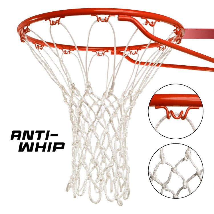 Anti-Whip Basketball Net (White)