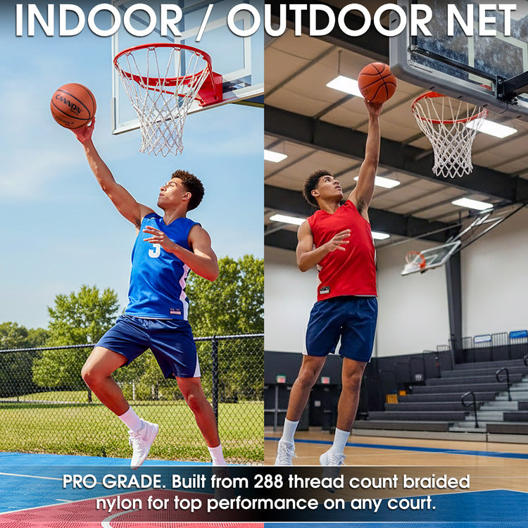 Pro Heavy Duty Basketball Net (White)