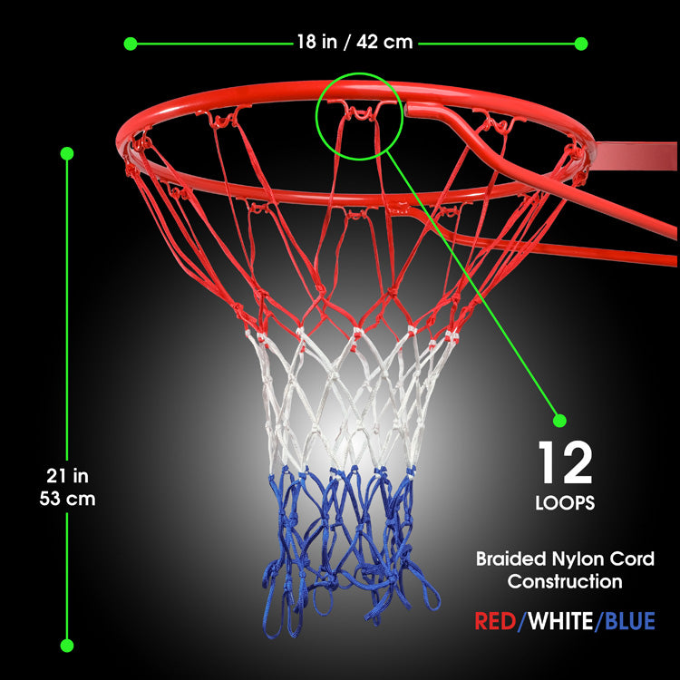 Basketball Net (Red/White/Blue)