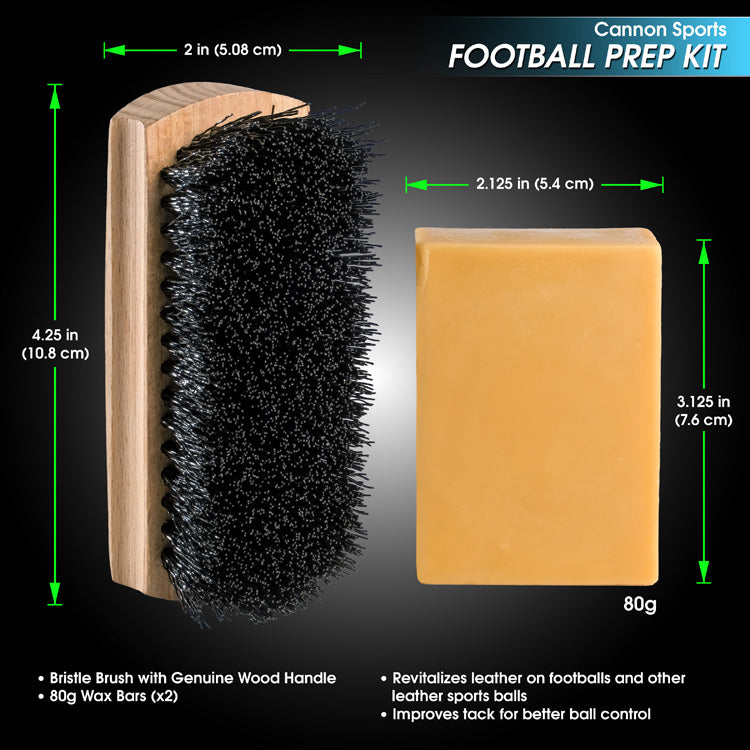 Football Grip Wax Kit - 2 Bars & Brush