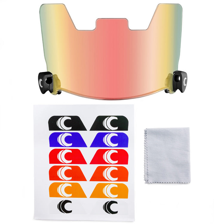 Football Visor, Fits Adult & Large Youth Football Helmets, Sun Glow