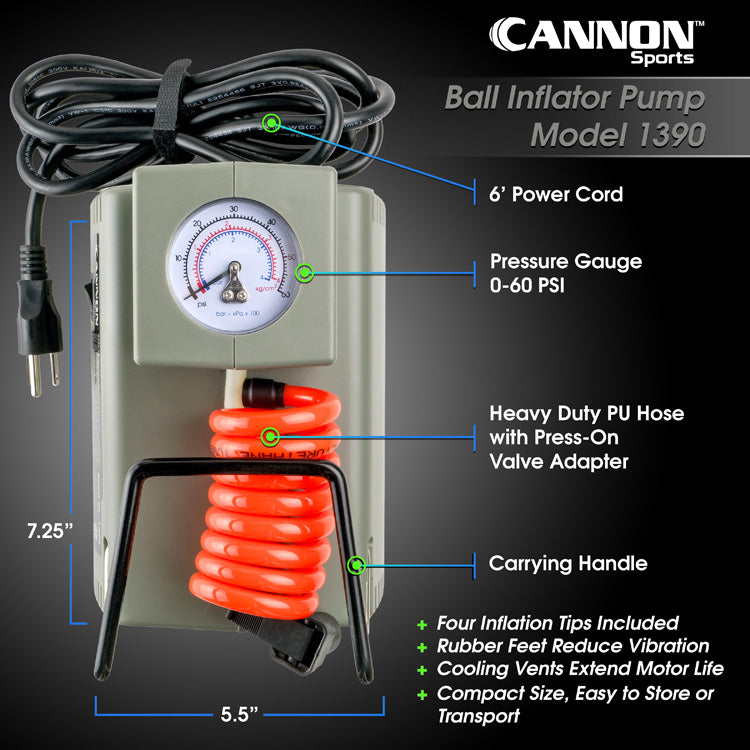 Electric Ball Inflator Heavy Duty – Cannon Sports