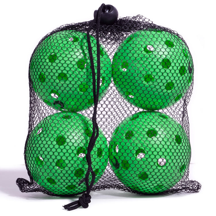 4-Pack Pickleballs with Carry Bag