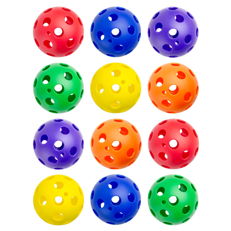 Multicolor Plastic Softballs Pack of 12