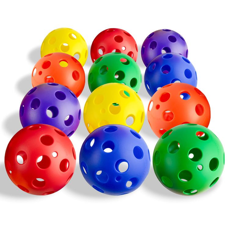 Multicolor Plastic Softballs Pack of 12