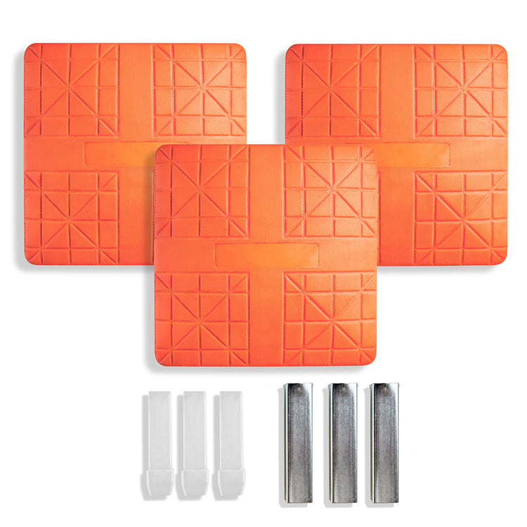 Pro-Molded Orange Base Set with Anchors, 15in x 15in