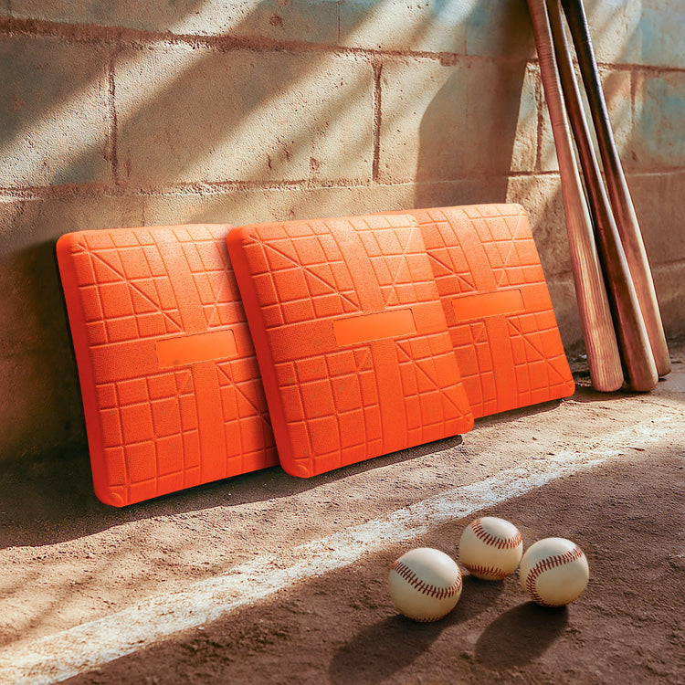 Pro-Molded Orange Base Set with Anchors, 15in x 15in