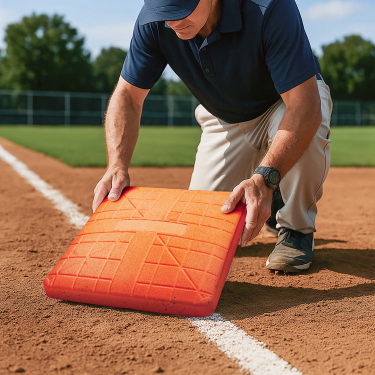 Pro-Molded Orange Base Set with Anchors, 15in x 15in