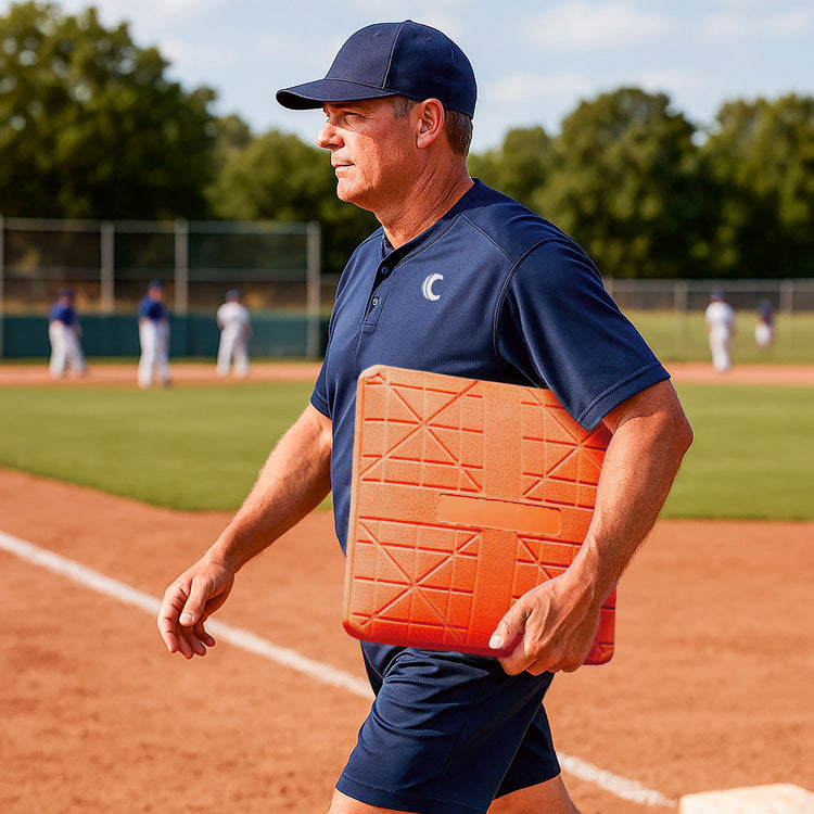 Pro-Molded Orange Base Set with Anchors, 15in x 15in