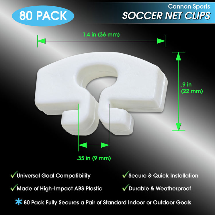 Soccer Net Clips 80-pack