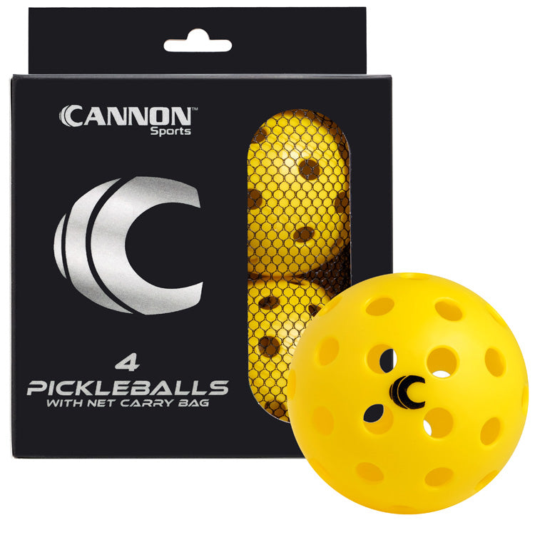 4-Pack Pickleballs with Carry Bag