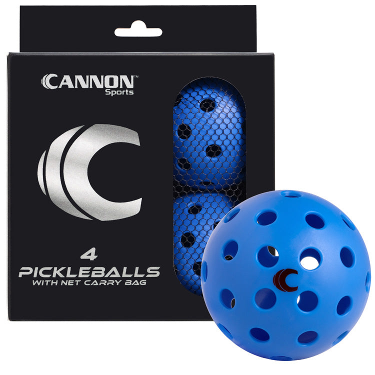 4-Pack Pickleballs with Carry Bag
