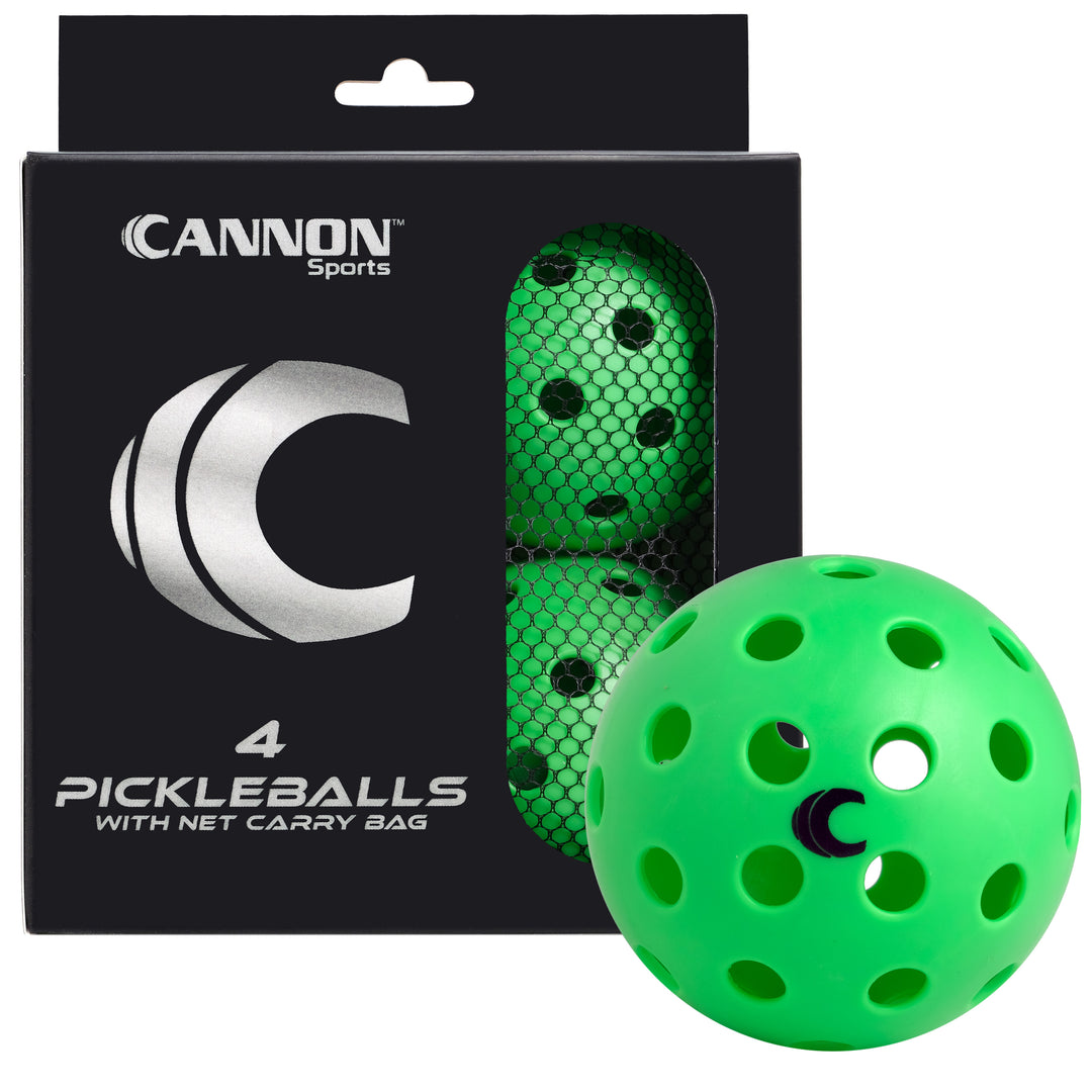 4-Pack Pickleballs with Carry Bag