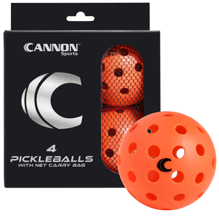4-Pack Pickleballs with Carry Bag