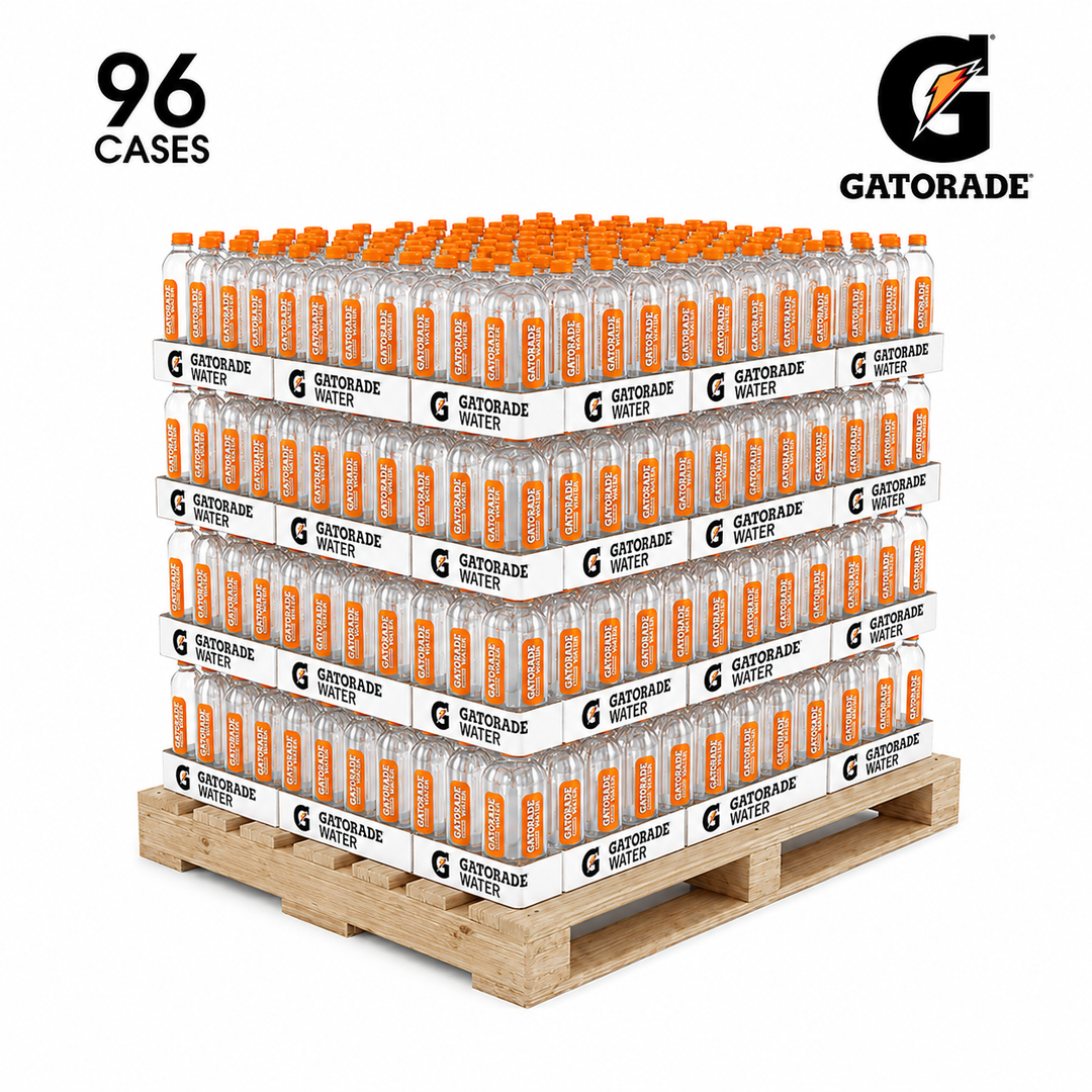 Gatorade Water 700 mL Bottles – 96 Case Pallet Bundle (1,152 Bottles)