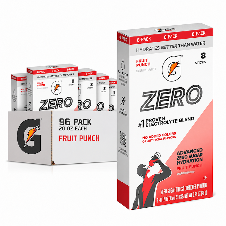 Gatorade Zero Single Serve Powder 96 Pack