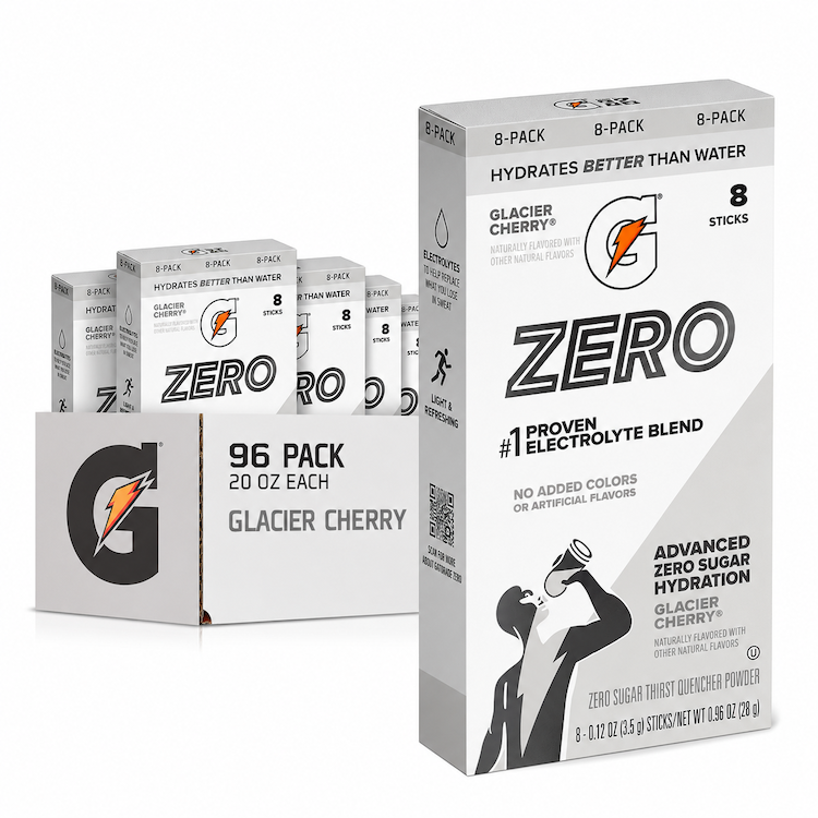 Gatorade Zero Single Serve Powder 96 Pack