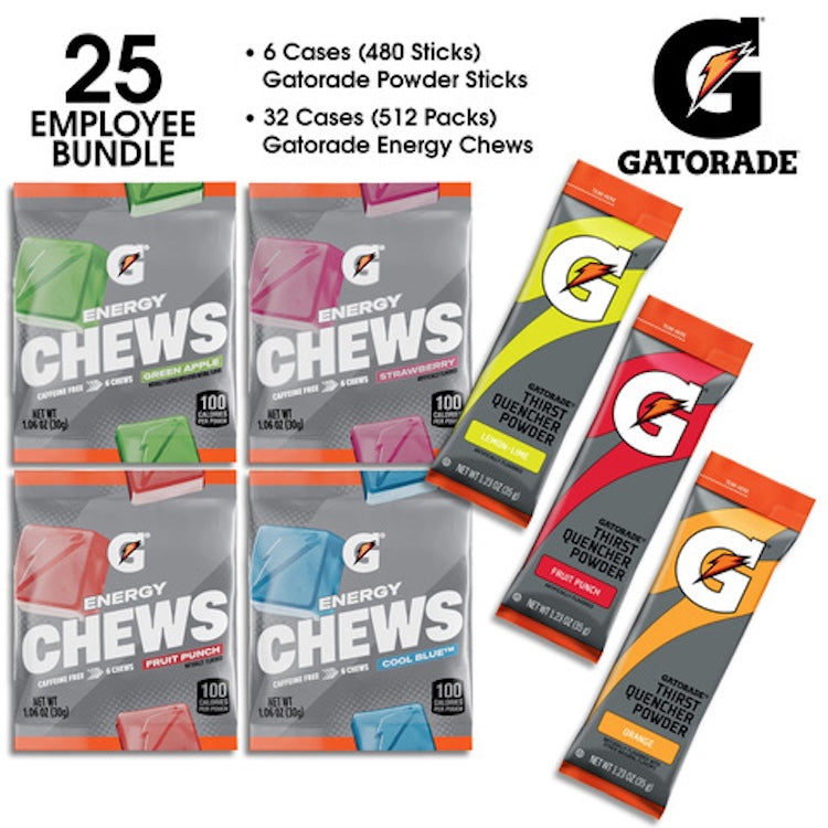 Gatorade Pro-Hydration Energy Bundle: 25-Employee Pack