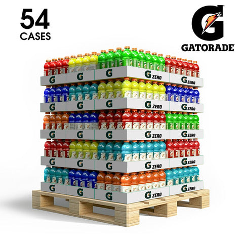 Gatorade Zero & G2 20 oz 54 Case Pallet Bundle (Select Your Flavors)