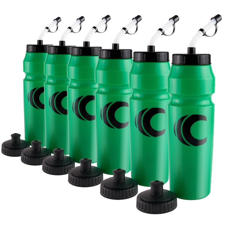 Squeeze Water Bottle with Straw Lid 1-Liter 6-Pack – Cannon